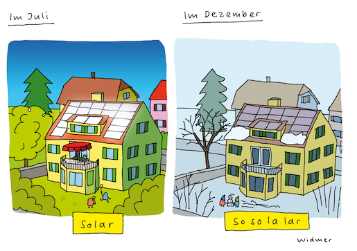 SolarWinter, aus der "Wochenzeitung WOZ" - © Ruedi Widmer